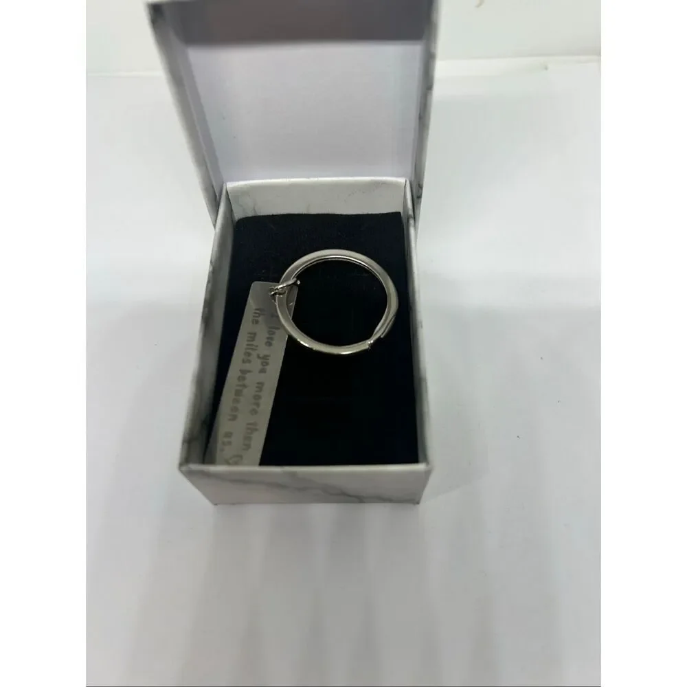 I Love You More Than The Miles Between Us Keychain Gift
